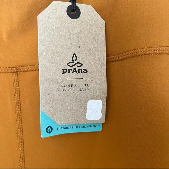 NWT Prana Luxara Pocket leggings gold XL - Picture 4 of 5